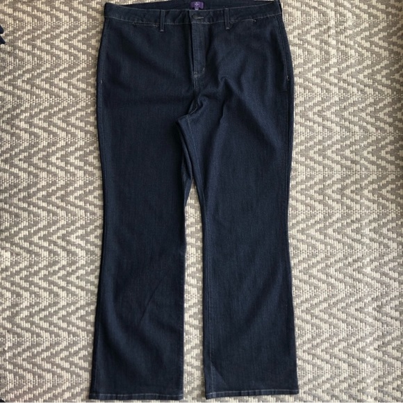 NYDJ lift tuck technology dark wash trouser size 20W - Picture 1 of 13